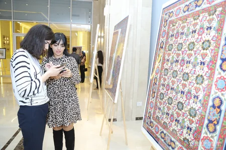 YAP-da İmadəddin Nəsiminin 650 illik yubileyi ilə bağlı sərgi açılıb - FOTO