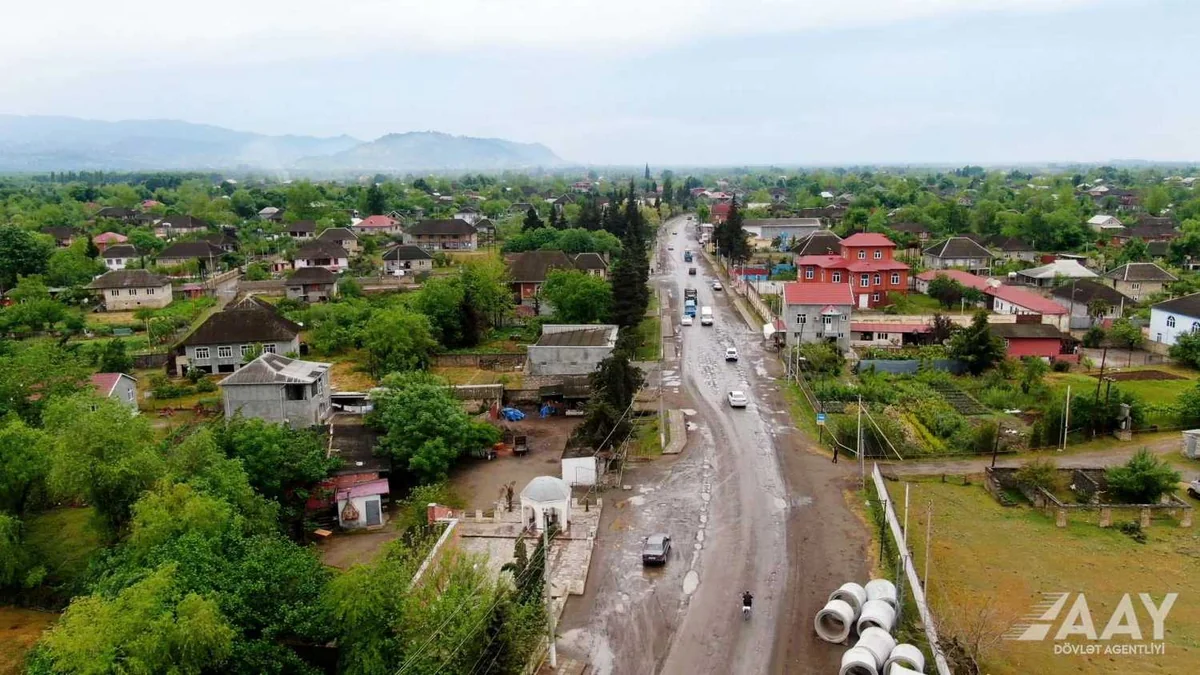 Alat-Astara-Iran state border highway under repair