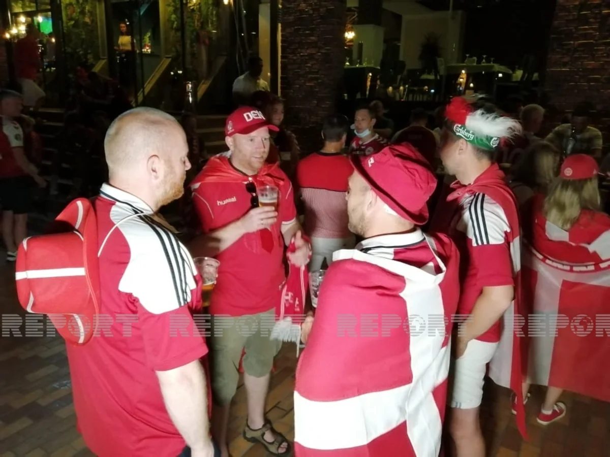 Датчане отпраздновали победу в Баку