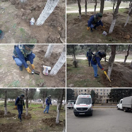 Sumqayıtda parkda xeyli sayda güllə tapıldı