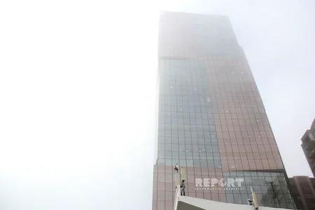 Bakını güclü duman bürüyüb - FOTO