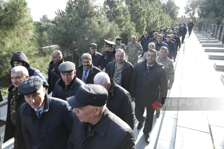 Daşaltı şəhidlərinin məzarı ziyarət olunub