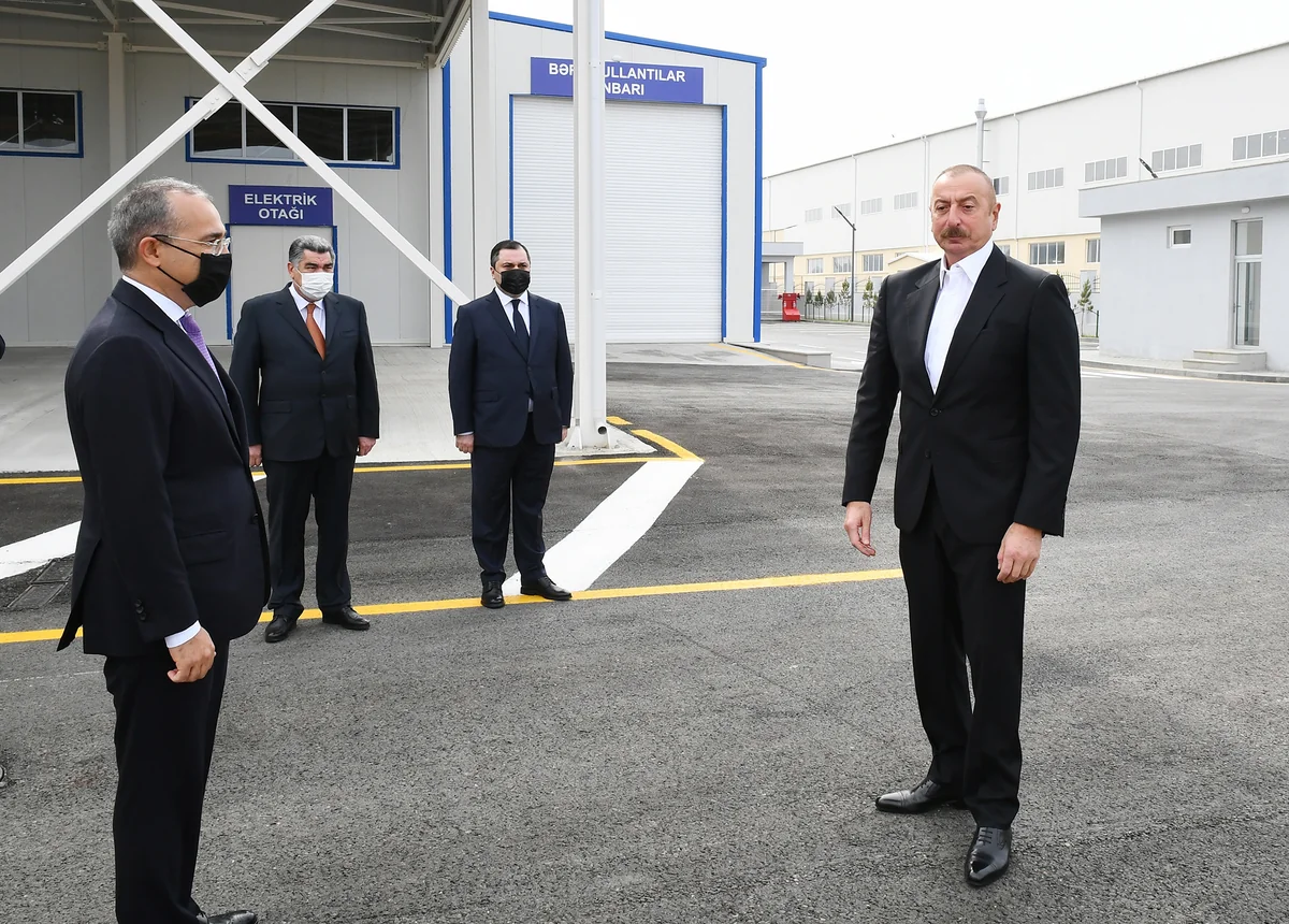 Prezident Hacıqabul Sənaye Məhəlləsinin açılışında iştirak edib - YENİLƏNİB
