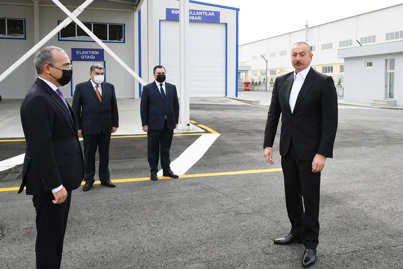 Prezident Hacıqabul Sənaye Məhəlləsinin açılışında iştirak edib - YENİLƏNİB