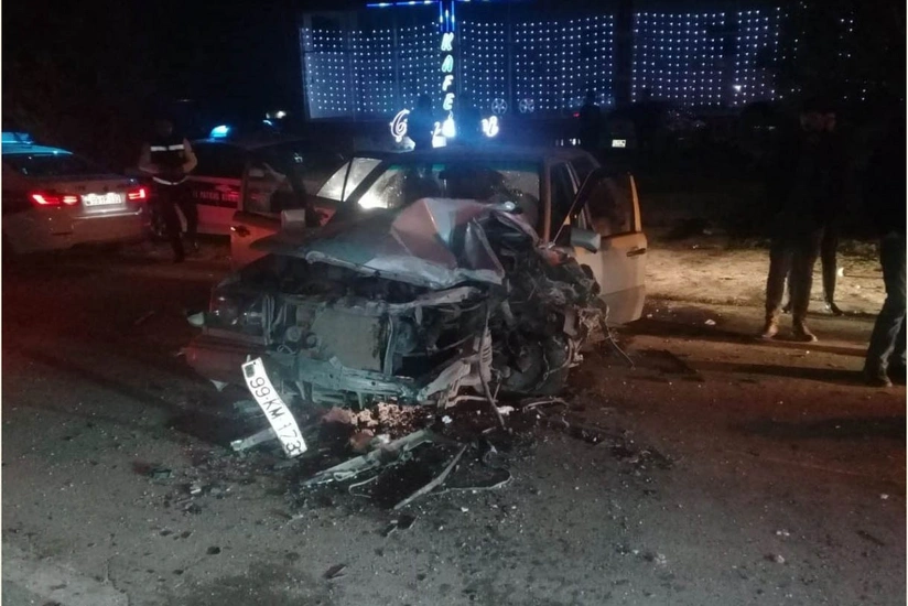 Şirvanda iki avtomobil toqquşub, yaralılar var - VİDEO - YENİLƏNİB