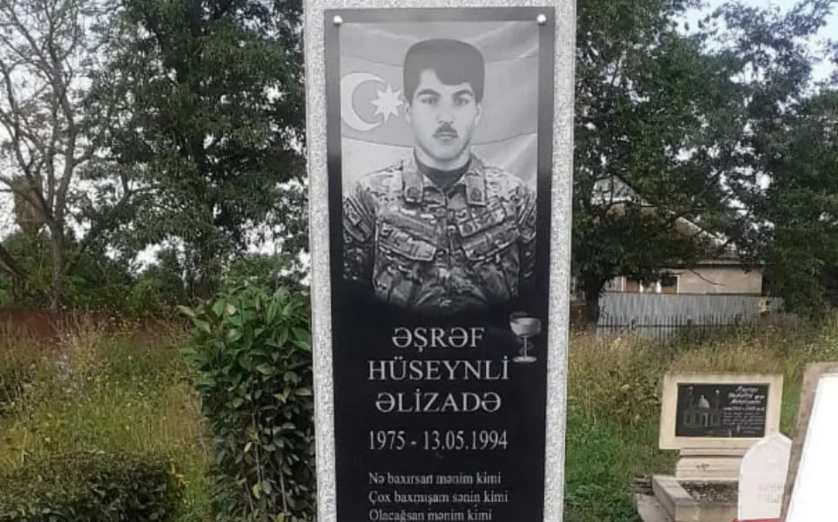 Cəlilabadda şəhidin məzarüstü abidəsinin açılışı olub 