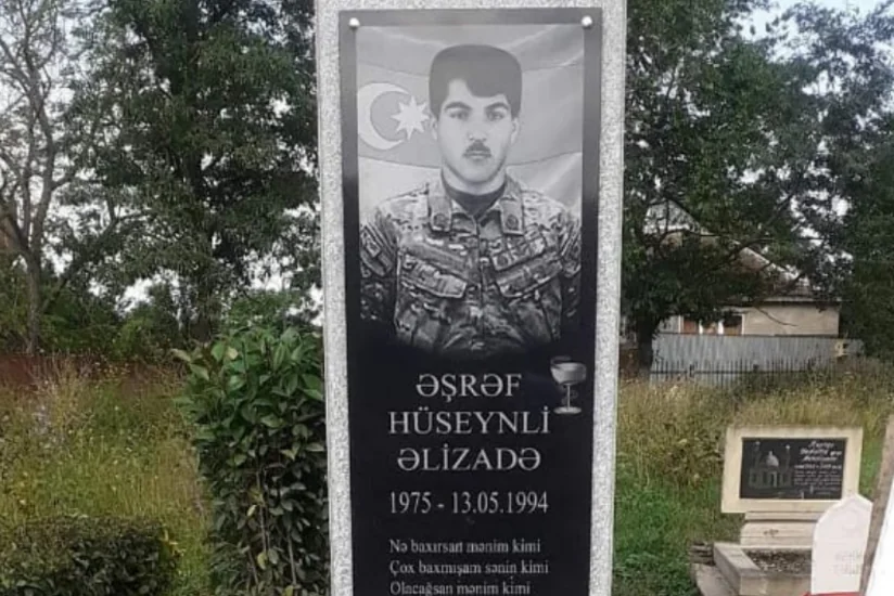 Cəlilabadda şəhidin məzarüstü abidəsinin açılışı olub 