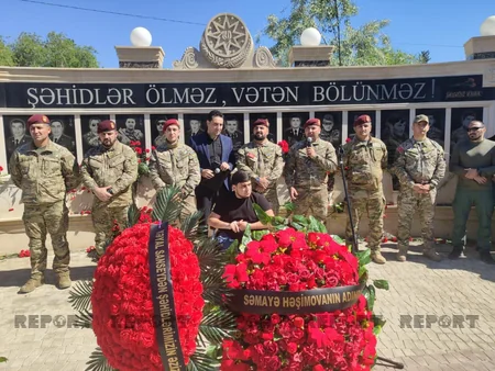 Sumqayıtda XTQ-nin şəhid gizirinin adı əbədiləşdirilib