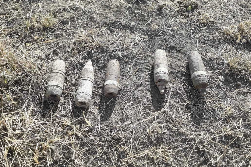 Qazaxda 5 ədəd mərmi tapılıb