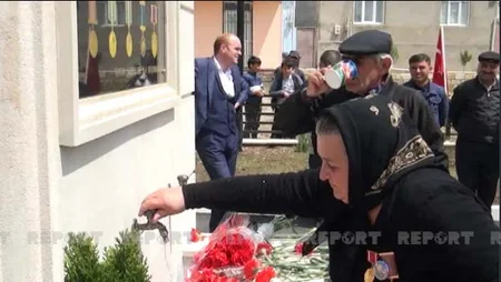 Qobustanda Vətən müharibəsi şəhidinin xatirəsinə inşa edilən bulaq kompleksinin açılışı olub