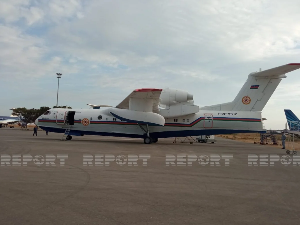 Azerbaijan's amphibious aircraft leaves for Turkey