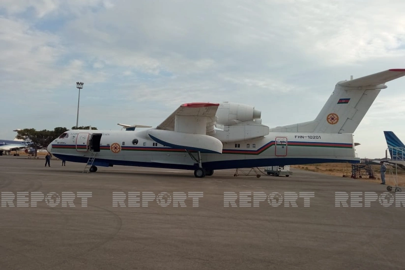 Azerbaijan's amphibious aircraft leaves for Turkey