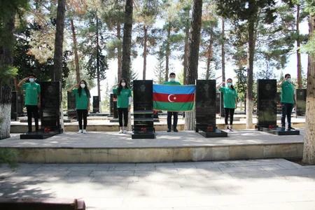 Göyçaylı gənclər Şəhidimiz adlı aksiya keçirdilər