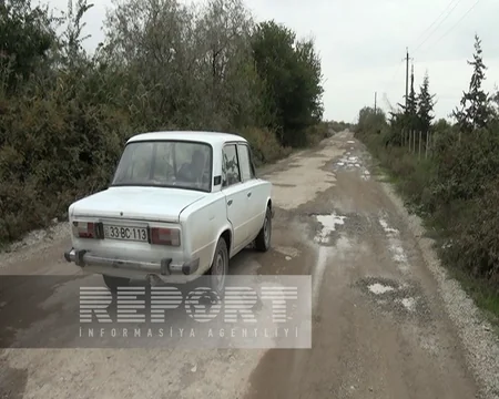 Kürdəmirin qışda palçıqlı, yayda toz-torpaqlı yolu nə vaxt abadlaşacaq? - REPORTAJ
