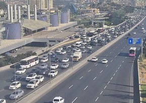 Bakının bəzi yollarında sıxlıq var