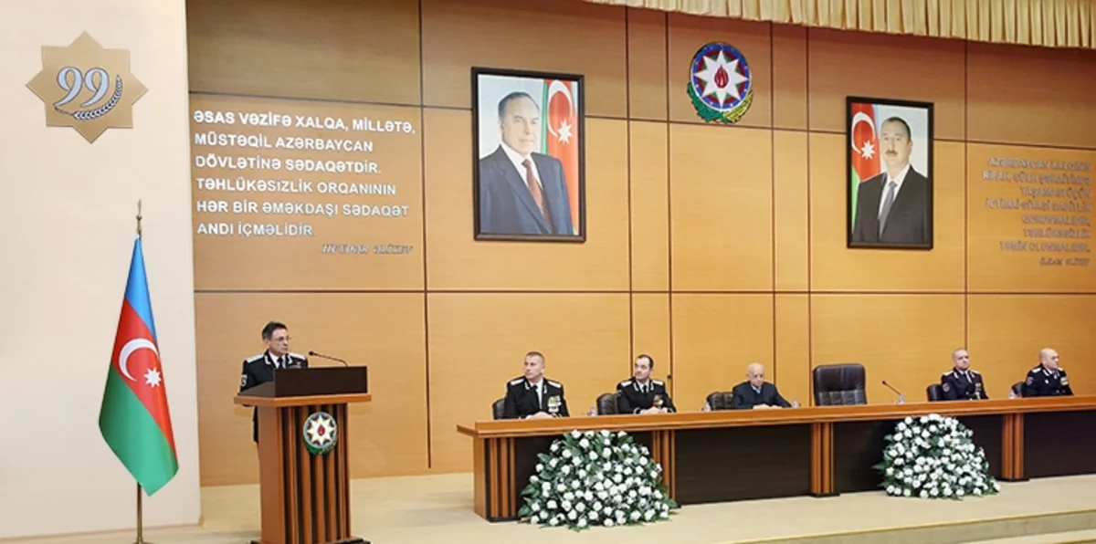 Azərbaycan təhlükəsizlik orqanlarının yaranmasının 99 illiyi ilə bağlı təntənəli mərasim keçirilib