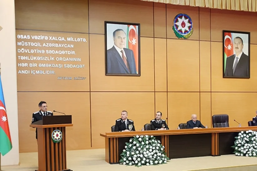 Azərbaycan təhlükəsizlik orqanlarının yaranmasının 99 illiyi ilə bağlı təntənəli mərasim keçirilib