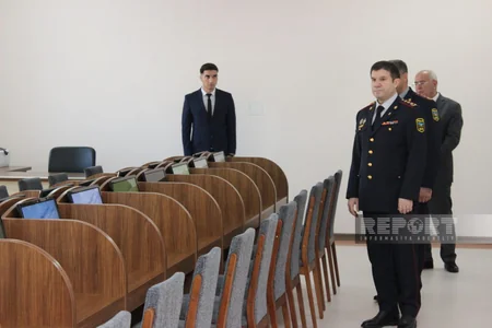 Naxçıvan DİN-in Orta İxtisas Polis Məktəbində andiçmə mərasimi keçirilib