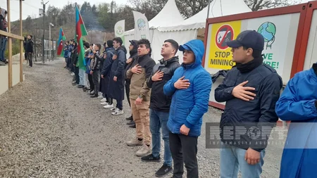 Xankəndi-Laçın yolu: Ekofəalların aksiyası 135 gündür yüksək fəallıqla davam edir