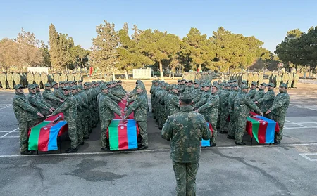 Azərbaycan Ordusunda andiçmə mərasimləri keçirilib