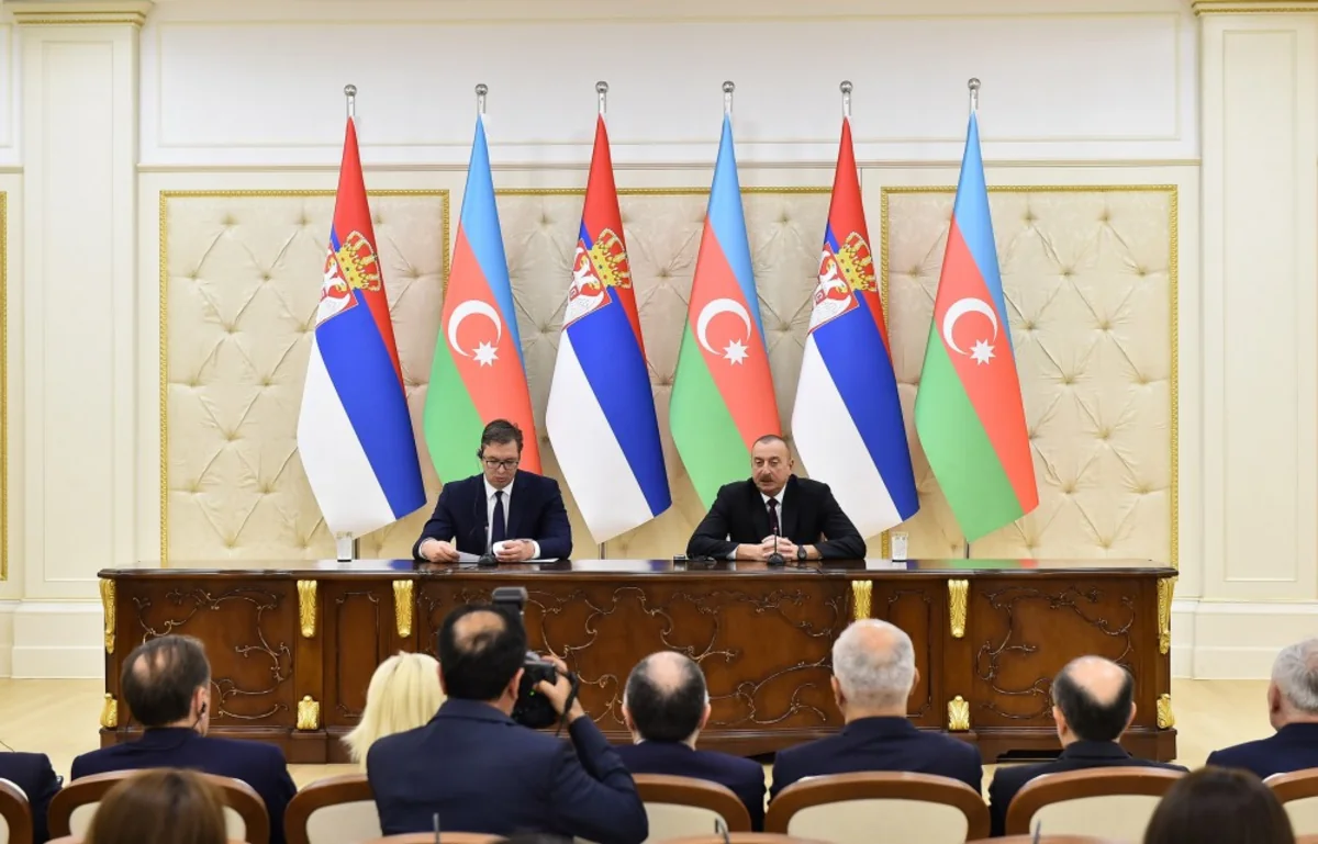 Azərbaycan və Serbiya prezidentləri mətbuata bəyanatlarla çıxış ediblər