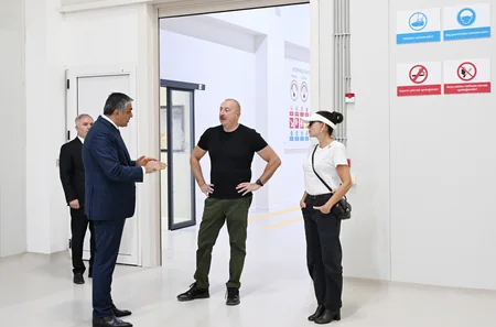 Prezident və Birinci xanım Kəlbəcərdə İstisu Mineral su zavodunun açılışında iştirak ediblər - YENİLƏNİB