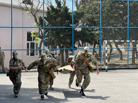 “Şahin” hərbi-idman oyununun Bakı şəhəri üzrə zona mərhələsi keçirilib