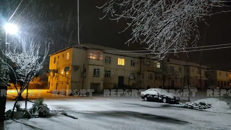 В Гахе выпал снег