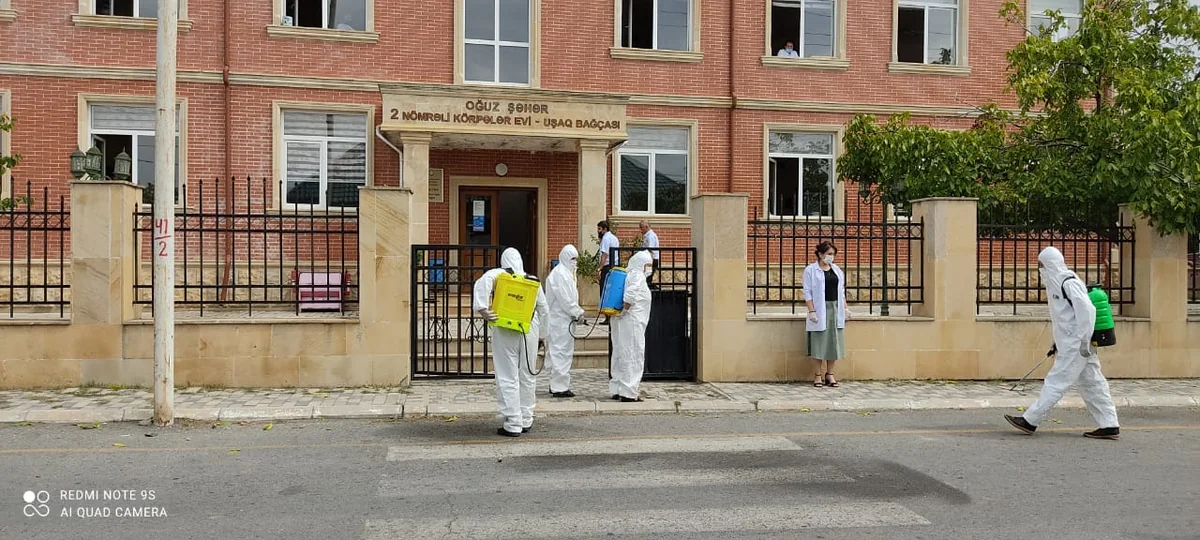Oğuzda dezinfeksiya işləri aparılır