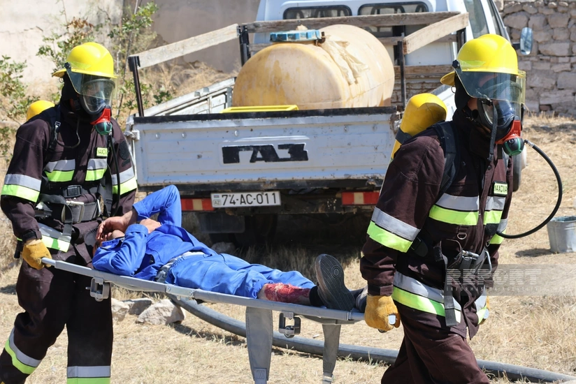 Kəngərlidə mülki müdafiə dəstələrinin zəlzələyə hazırlığı yoxlanılıb