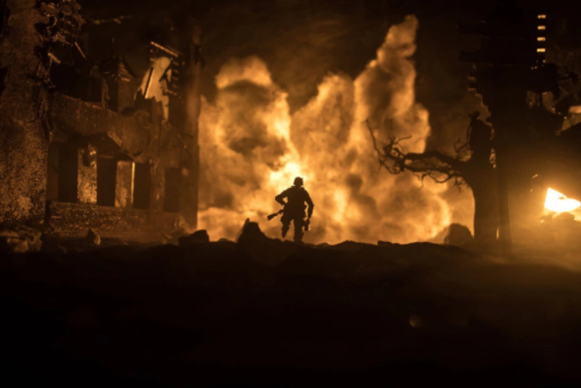 Kiyevə dron hücumu olub, yanğın baş verib