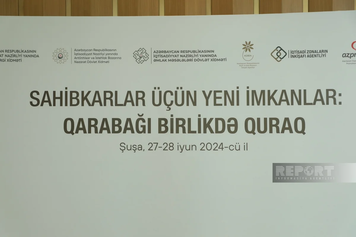 Şuşada “Sahibkarlar üçün yeni imkanlar: Qarabağı birlikdə quraq” adlı tədbir keçirilir