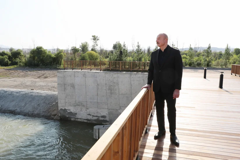 Ilham Aliyev and Mehriban Aliyeva visit Zangilan