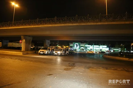 Bakıda qəza törədən sürücü avtomobildən düşərək hadisə yerindən qaçıb