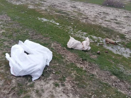 Xızıda partlamamış hərbi sursatlar, mərmi və qumbaralar aşkarlanıb - FOTO