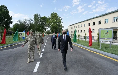 Prezident İlham Əliyev N saylı hərbi hissənin açılışında iştirak edib - YENİLƏNİB
