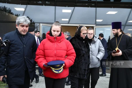 Bakıda təyyarə qəzasında həlak olan ekipaj üzvləri ilə vida mərasimi başa çatıb - YENİLƏNİB-2