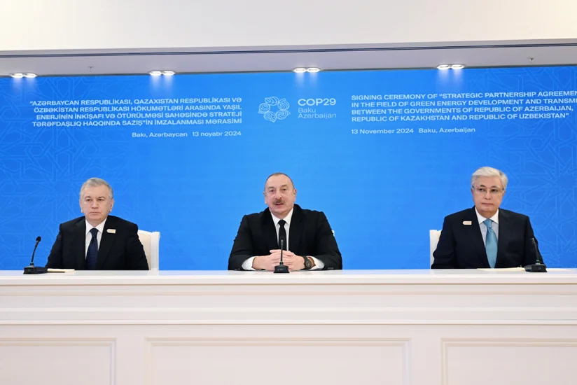 Bakıda Azərbaycan, Qazaxıstan və Özbəkistan prezidentlərinin üçtərəfli görüşü olub - YENİLƏNİB-2