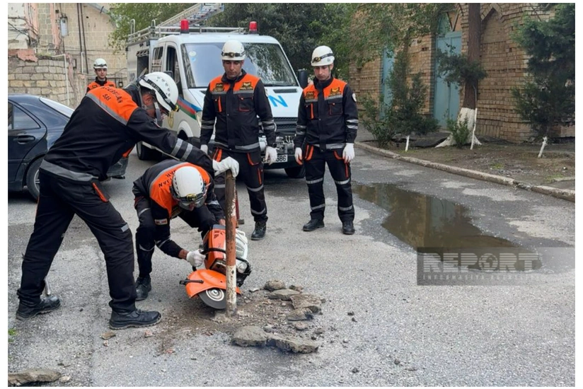 Sumqayıtda bəzi yaşayış binalarının qarşısında qanunsuz quraşdırılmış maneələr sökülüb