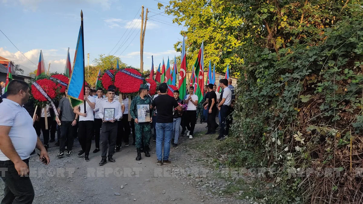 Şəhid Turan Məhərrəmov Zaqatalada dəfn edilib