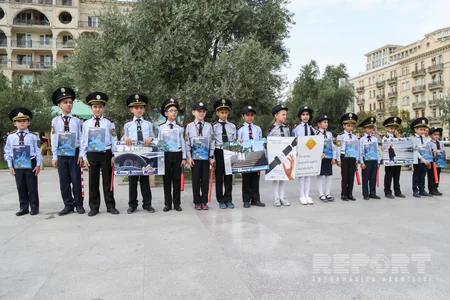 Bakıda “Yollarda ölümsüz bir gün!” devizi altında aksiya keçirilib - FOTO