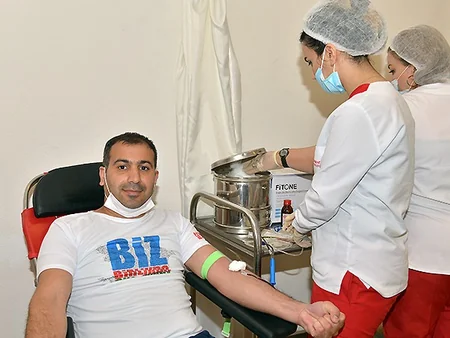 AFFA management attends blood donation campaign