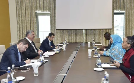 Azad Rəhimov bir neçə ölkənin idman nazirləri ilə görüşüb