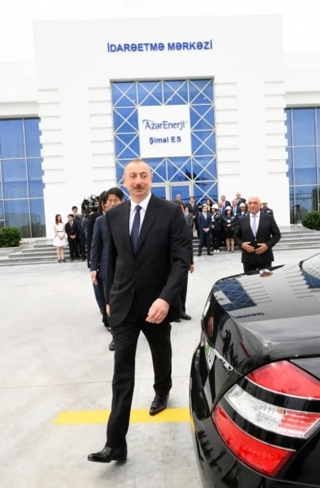 President Ilham Aliyev attended ceremony to launch “Shimal-2” power station