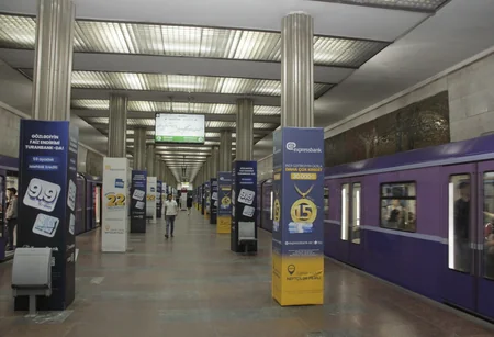 Bakı metrosunun “Neftçilər” stansiyasında işıqlandırma sistemi yenilənib