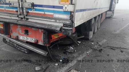 Bakı-Qazax yolunda daha bir qəza, 2 polis xəsarət aldı