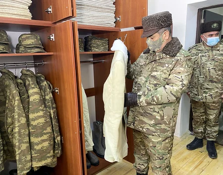 Zakir Həsənov azad edilən ərazilərə gedib, yeni hərbi hissə istifadəyə verilib