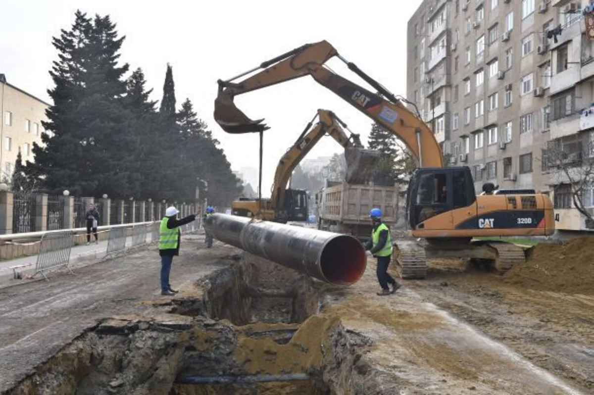 Azərsu Bakıda yeni layihənin icrasına başlayıb