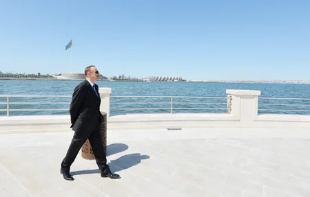 Azərbaycan Prezidenti İlham Əliyev Bayıl bulvarının açılışında iştirak edib - FOTO