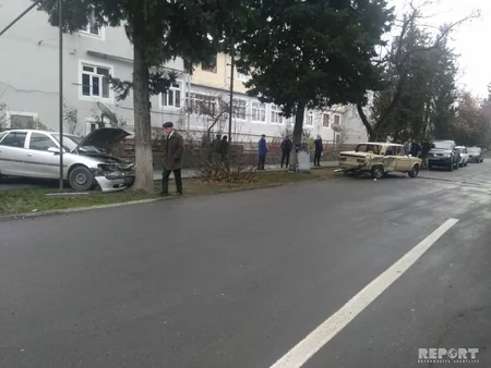 Qaxda yol qəzası olub, xəsarət alan var - FOTO